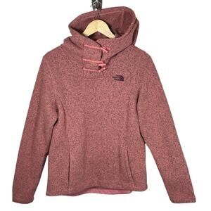 The North Face Pink Red Women’s Crescent  Hooded Sweater M Hiking Outdoors
